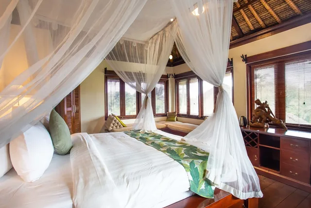 دوبلكس بسريرين منفصلين بإطلالة على النهر بغرفتي نوم، Villa Semana Resort Ubud 8/10