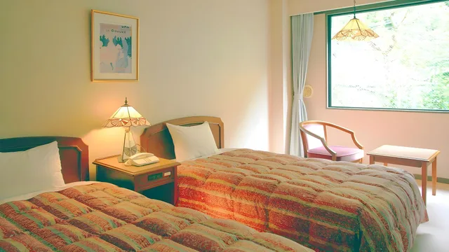 غرفة غربية بسريرين منفصلين، Sumatakyo Onsen Okuoi Kanko Hotel Suikoen 2/2