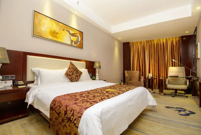 غرفة ديلوكس بسرير كوين، Meihao Mingyue Hotel International Finance City Keyun Road Metro Branch 2/8