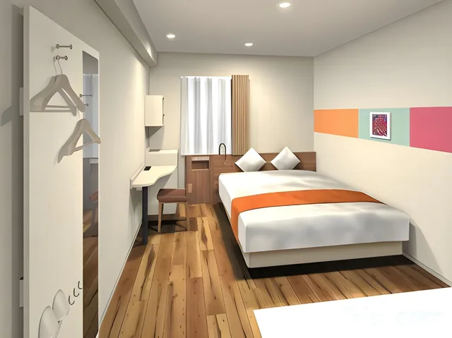 غرفة بسرير مزدوج أو سريرين منفصلين، Sarasa Hotel Dotonbori 1/1