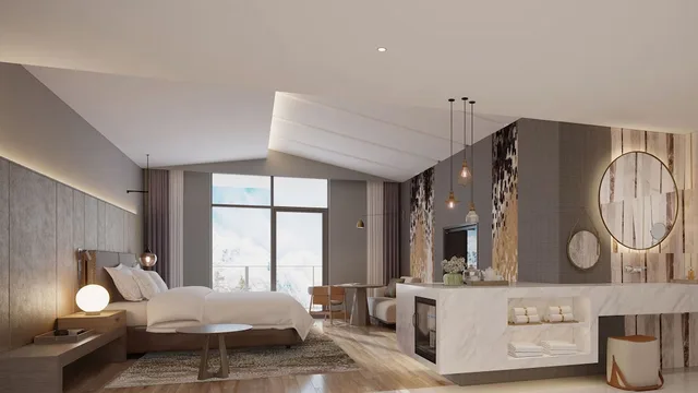غرفة بريميوم بسرير كينج بإطلالة على البحيرة، Crowne Plaza CHONGLI RESORT 4/9