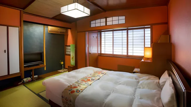 غرفة بسرير نصف مزدوج بأرضية تاتامي، Kinosaki Onsen Hanakouji Saigetsu 1/1