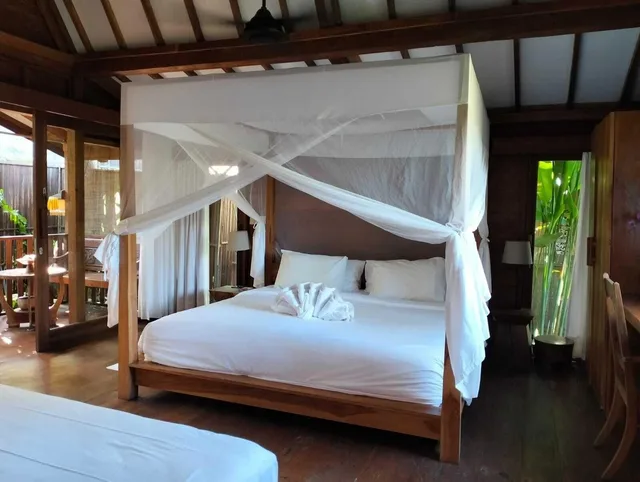 كوخ عائلي بإطلالة على الحديقة بغرفة نوم واحدة، De Ubud Villas Spa 3/5