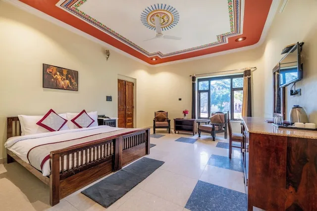 كوخ ديلوكس بسرير كوين وسرير فردي، THE COUNTRY SIDE RESORT 1/10