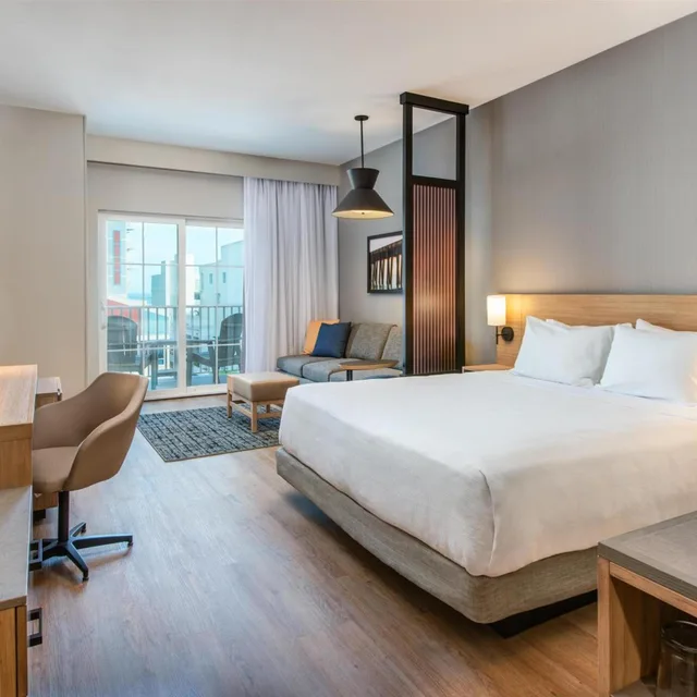 غرفة بسرير كينج بإطلالة على المدينة، Hyatt Place Ocean City Oceanfront 1/3