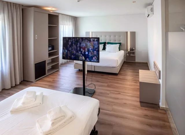 غرفة عائلية بسرير مزدوج مع أريكة، Oporto Airport Business Hotel 1/6