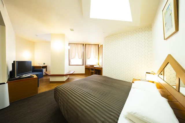 غرفة قياسية بسرير مزدوج في المبنى الرئيسي للمدخنين، Hotel Clio Court Hakata 2/2