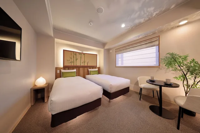 غرفة بسريرين منفصلين، Gion Crystal Hotel 2/3