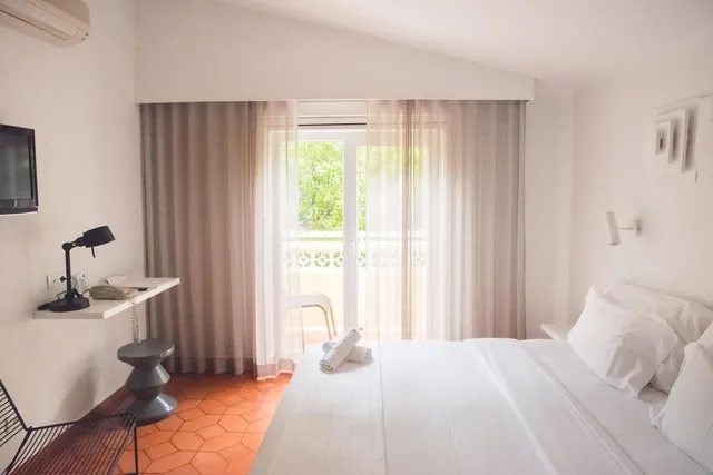 شقة بسريرين منفصلين بغرفة نوم واحدة مع أريكة، Costa Doiro Ambiance Village Apartment 1/2