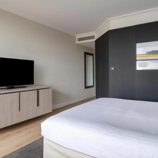 غرفة بسرير مزدوج أو سريرين منفصلين، Lyon Marriott Hotel Cite Internationale 5/10