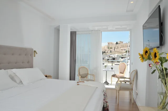 غرفة مفردة بشرفة، Acropolian Spirit Boutique Hotel 2/6