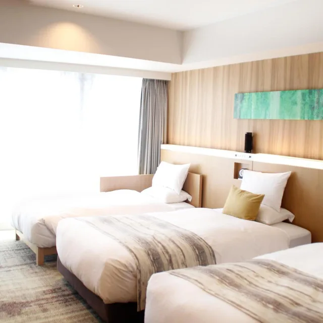 غرفة بسريرين منفصلين مع سرير إضافي، Hotel Grand Bach Sendai 3/4