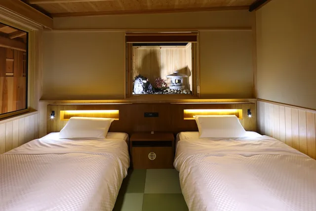 Japanese, Deluxe, Twin Beds, 2 Futon Beds, Outdoor Bath، Shibu Onsen Kokuya 1/2