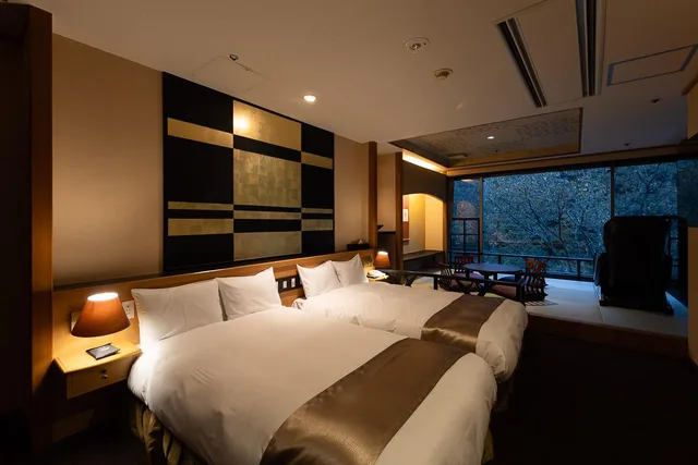 Japanese Western, Single Bed, Outdoor Bath، Okudogo Ichiyu No Mori Ex Okudogo Hotel 1/1