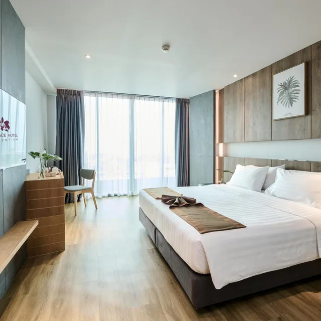 غرفة كبيرة بسرير مزدوج أو سريرين منفصلين، TK. Palace Hotel & Convention Bangkok 1/1