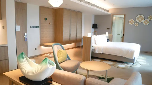 جناح بسرير كينج بإطلالة على الجبل، Holiday Inn Resort Qionghai Guantang 4/6
