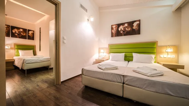 جناح بانورامي بسرير مزدوج وسرير فردي بإطلالة على البحر، Forest Park Hotel 1/8