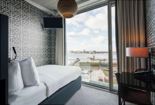 غرفة مفردة بإطلالة على النهر، Doubletree By Hilton Hotel Amsterdam - Ndsm Wharf 2/6