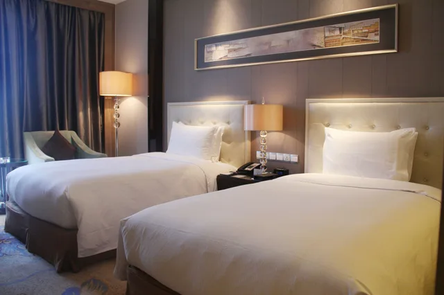 غرفة غراند بسريرين منفصلين بإطلالة على النهر، Doubletree By Hilton Chongqing Wanzhou 2/3
