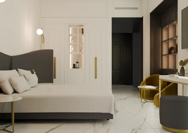 غرفة سوبيريور بسرير مزدوج بإطلالة على المسبح، Majestic Palace Sorrento, Curio Collection by Hilton 6/8