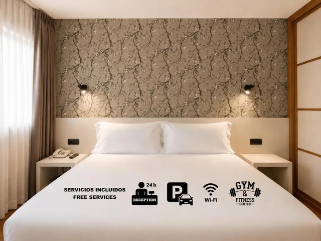 غرفة بسرير كوين، San Fermin Suites 9/10