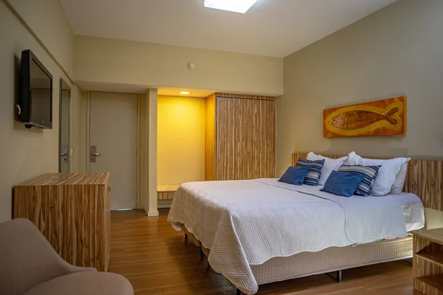 غرفة سوبيريور بسرير مزدوج بإطلالة على المسبح، Grande Hotel da Barra 8/10