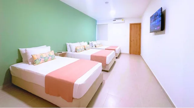 Family, 1 Single and 2 Double Beds, Private Bathroom، Hotel Taybo Kai By St Hoteles 4/10