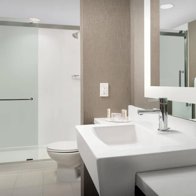 جناح بسريرين كوين مع أريكة بحوض استحمام لذوي الإعاقة، SpringHill Suites by Marriott Atlanta Perimeter Center 4/4