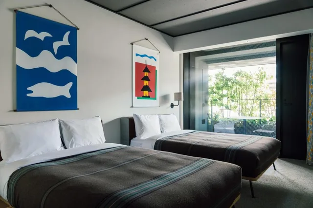غرفة بسريرين منفصلين، Ace Hotel Kyoto 1/3