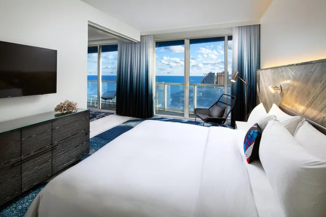 2 Bedrooms, Residential, Supreme, Suite, 2 King Beds, 2 Queen Beds, Ocean View, Sofa, Balcony، W Fort Lauderdale 1/4