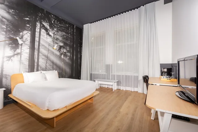 غرفة بسرير كوين، Hôtel Du Jardin - By Les Lofts Vieux-Quebec 3/5
