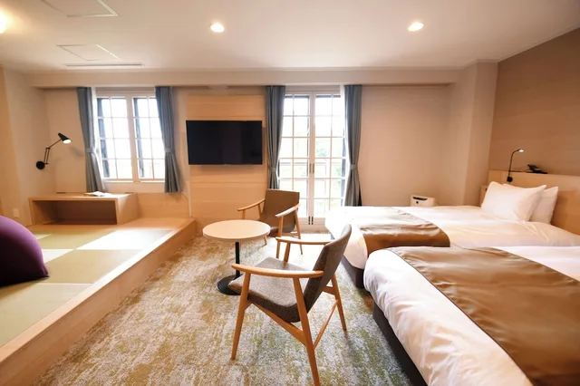Room, Twin Beds, 2 Futon Beds, Mountain View, Tatami, Marroad Hakone 1/1