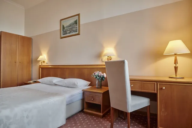 غرفة قياسية بسريرين منفصلين بإطلالة على البحر، Hotel Lovran 8/10