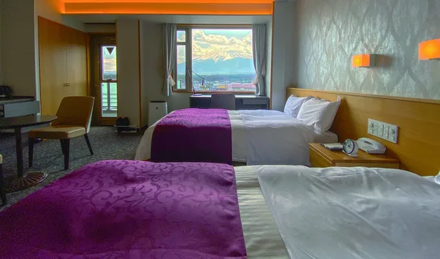 2 Bedrooms, Special, Deluxe, Twin Beds, Mountain Side, Terrace, Top Floor، The Noborisaka Hotel 2/3