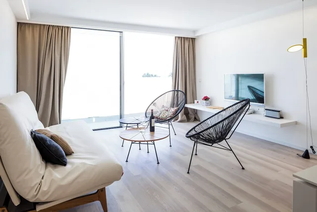 جناح غراند بسريرين منفصلين بشرفة بغرفتي نوم مع أريكة، SUD IBIZA SUITES 9/10