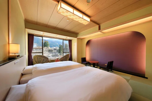 غرفة بسريرين منفصلين، JAPANESE ONSEN HOTEL MASUYA 1/6