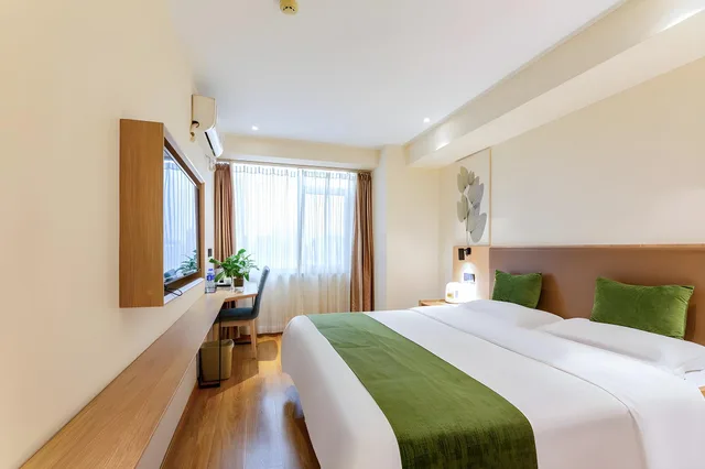غرفة بزنس بسرير كوين، GreenTree Inn Handan Train Station Express Hotel 1/2