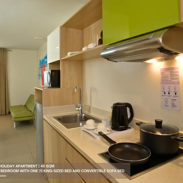 جناح بغرفة نوم واحدة بمطبخ، Azalea Hotels & Residences Boracay 4/4