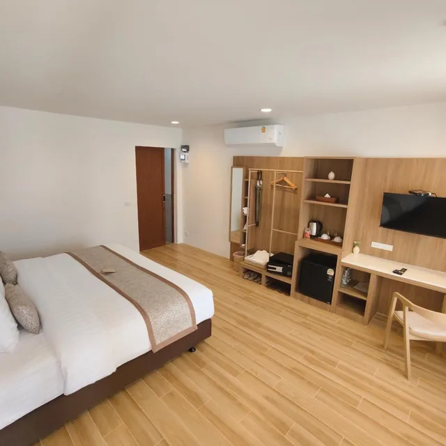 Room, Double or Twin Bed, Lateral Side Sea View، Baan Imm Sook Resort 2/2