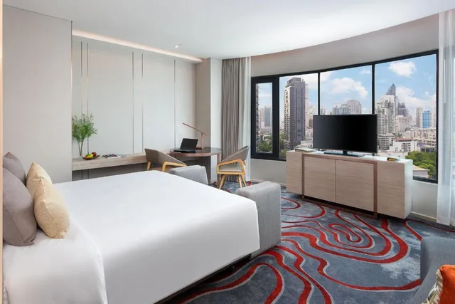 غرفة بريميير بسرير مزدوج أو سريرين منفصلين، Hotel Nikko Bangkok 1/1