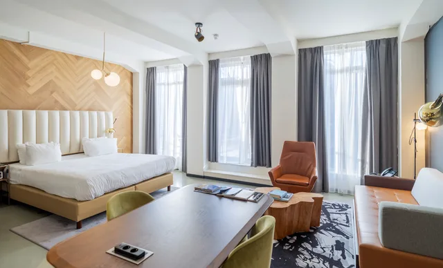غرفة سوبيريور بسرير مزدوج بشرفة، Fletcher Boutique Hotel Slaak-Rotterdam 1/4