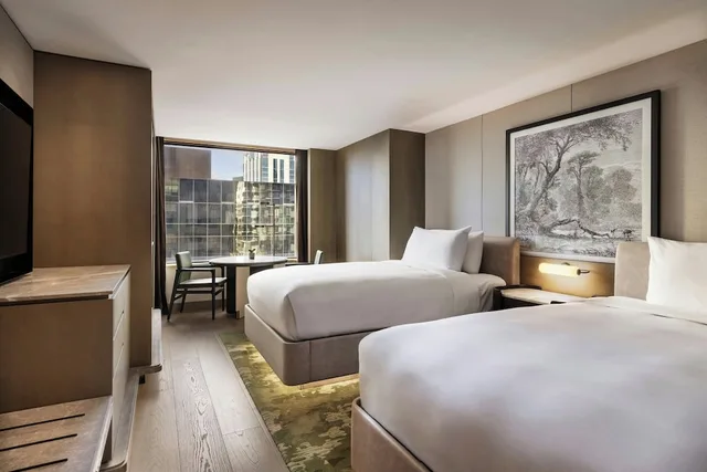 غرفة ديلوكس بسريرين مزدوجين، JW Marriott Auckland 3/7