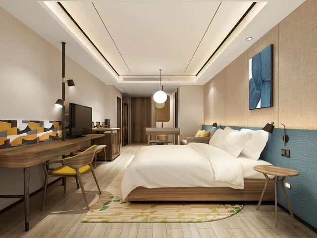 غرفة أساسية بسرير كينج، Hilton Garden Inn Jinzhou Central Street 1/3