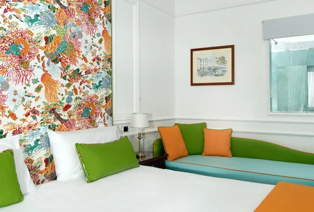 غرفة كومفورت بسرير كوين بإطلالة على البحر، Hotel and Spa Bellavista Francischiello 3/4