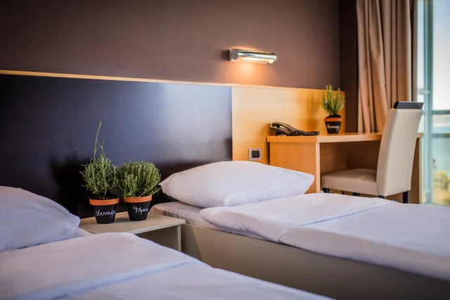 غرفة سوبيريور بسرير مزدوج بإطلالة على البحر بشرفة، Hotel Imperial Vodice 3/4