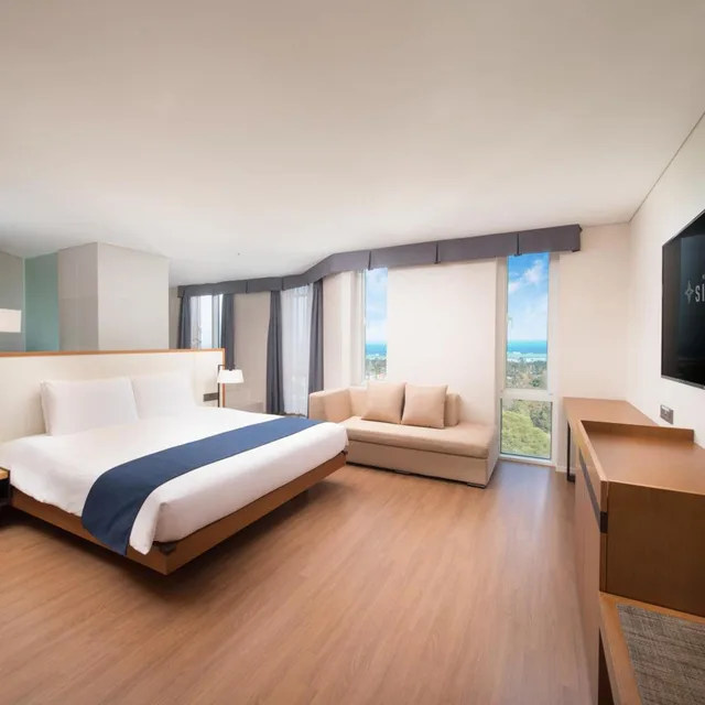 جناح بسرير كينج بإطلالة على البحر، Hotel Sirius Jeju 3/7