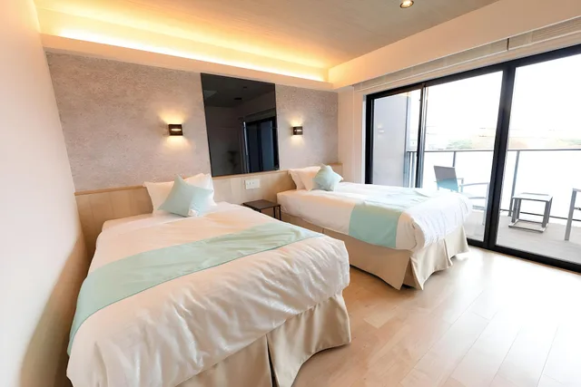 Universal, Twin Beds, Livemax Resort Miyahama Onsen Ocean 1/1