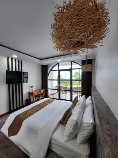 غرفة بإطلالة جزئية على البحر، Nuansa Penida Hostel 1/1