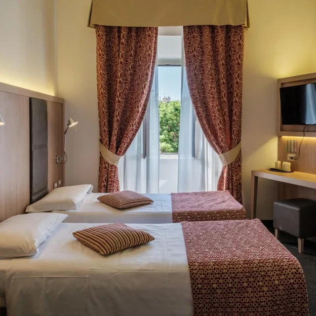 غرفة بسرير مزدوج أو سريرين منفصلين، Hotel Casa Valdese 2/10