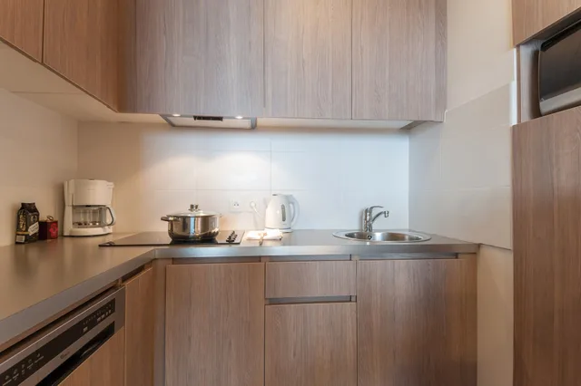 شقة بسريرين منفصلين بشرفة بغرفة نوم واحدة مع أريكة، Pierre and Vacances Residence Atria-Crozats 6/6